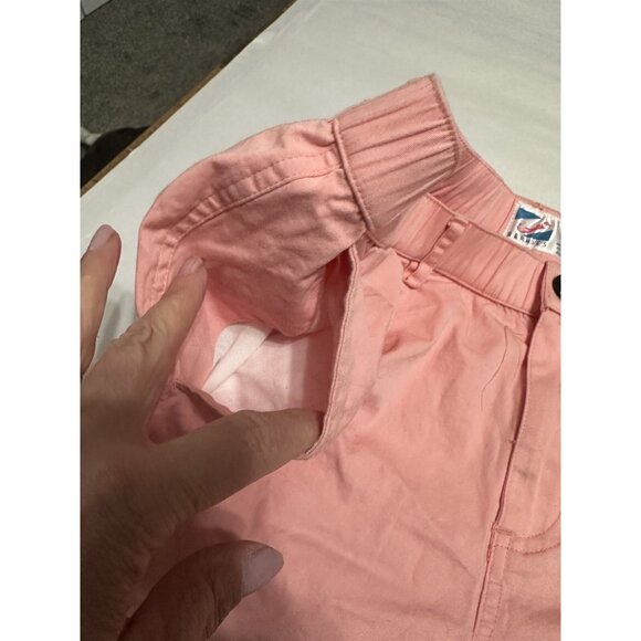 Bermies Mens Shorts Cotton Stretch Chino Golf Sporty Pink Peach Large - Picture 4 of 5